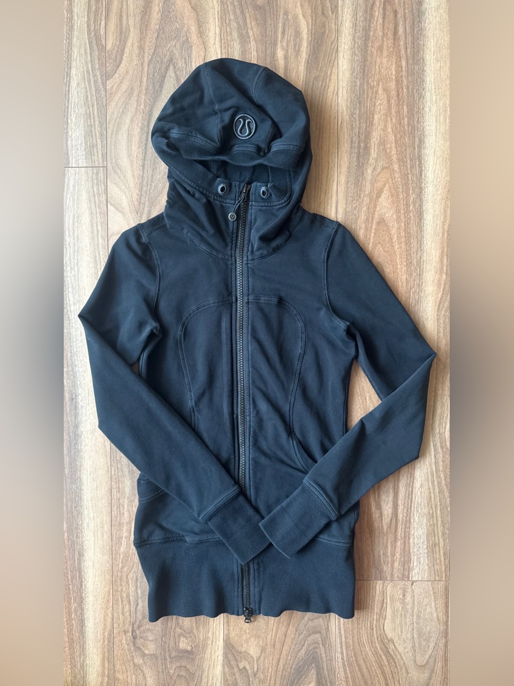 lululemon athletica Black Hooded Zip-Up Jacket